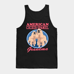 American Cocker Spaniel Grandma Tank Top